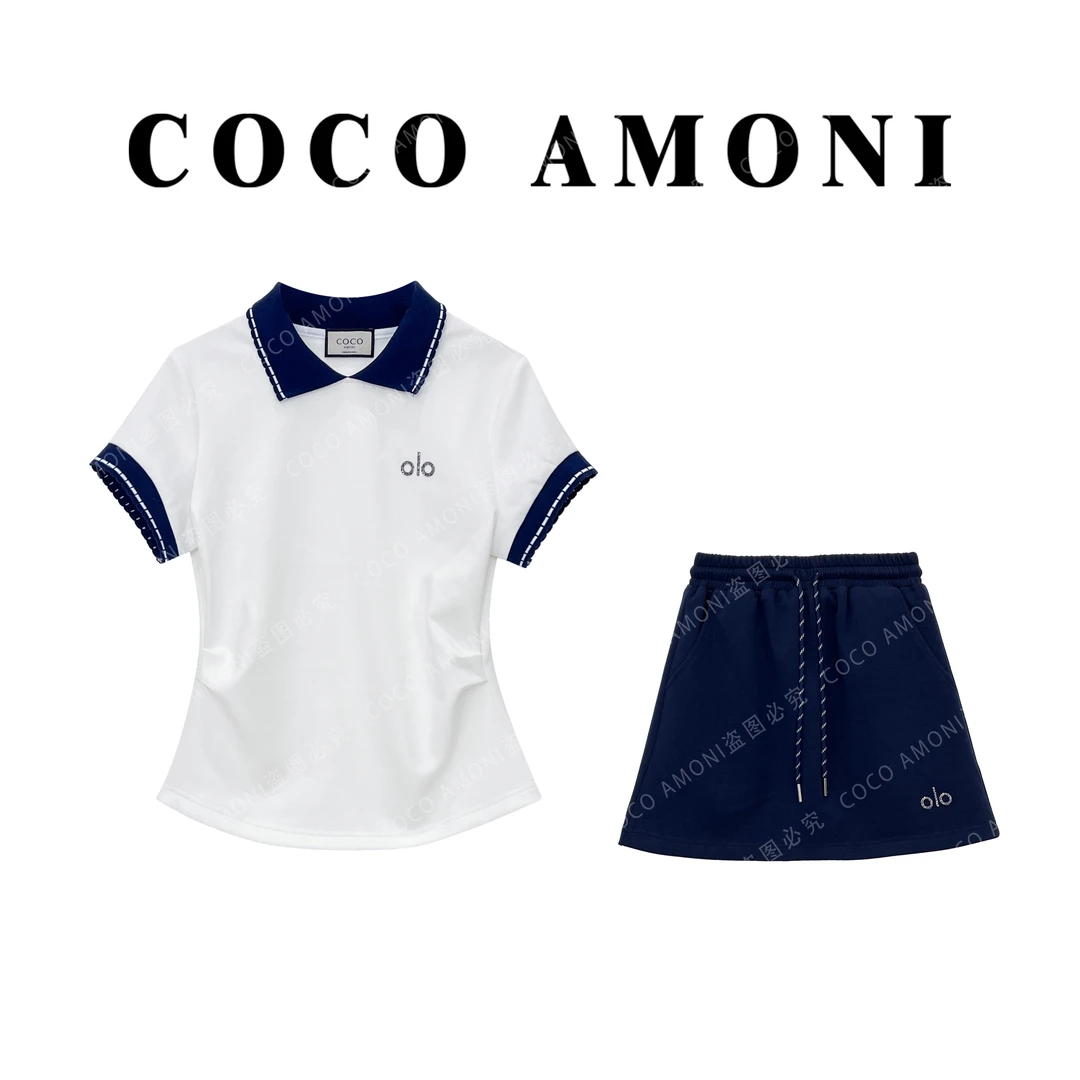 [曼姐]夏日轻奢时尚新款女装拼接重工褶皱收腰显瘦气质套装ZC819