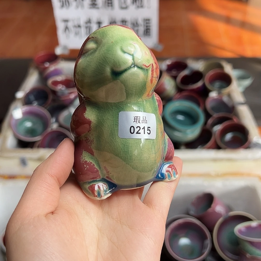 陶摆件窑口自销原矿钧瓷