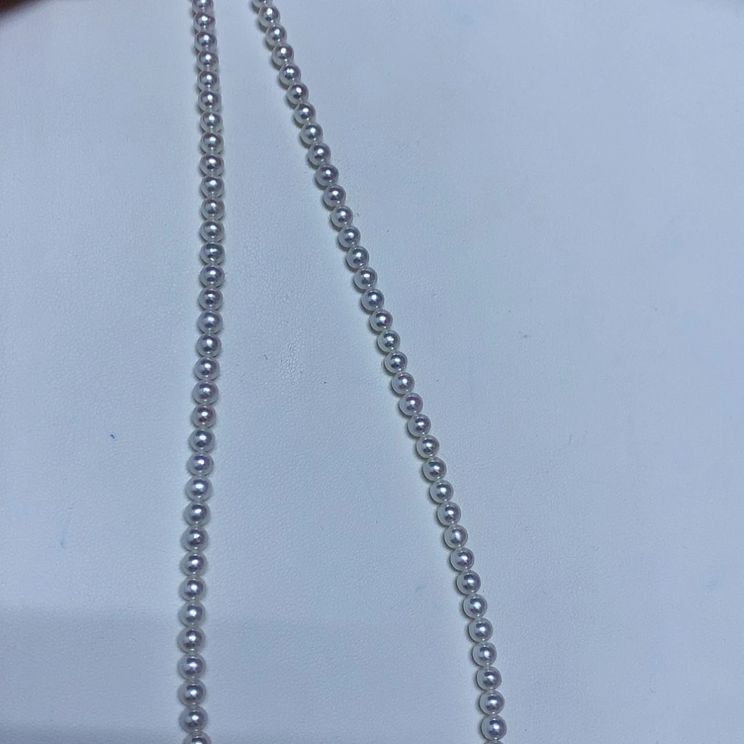 淡水珍珠项链银S925镶嵌4-5