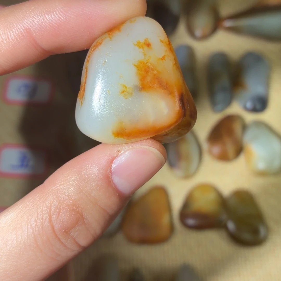 和田玉未镶嵌挂件27g