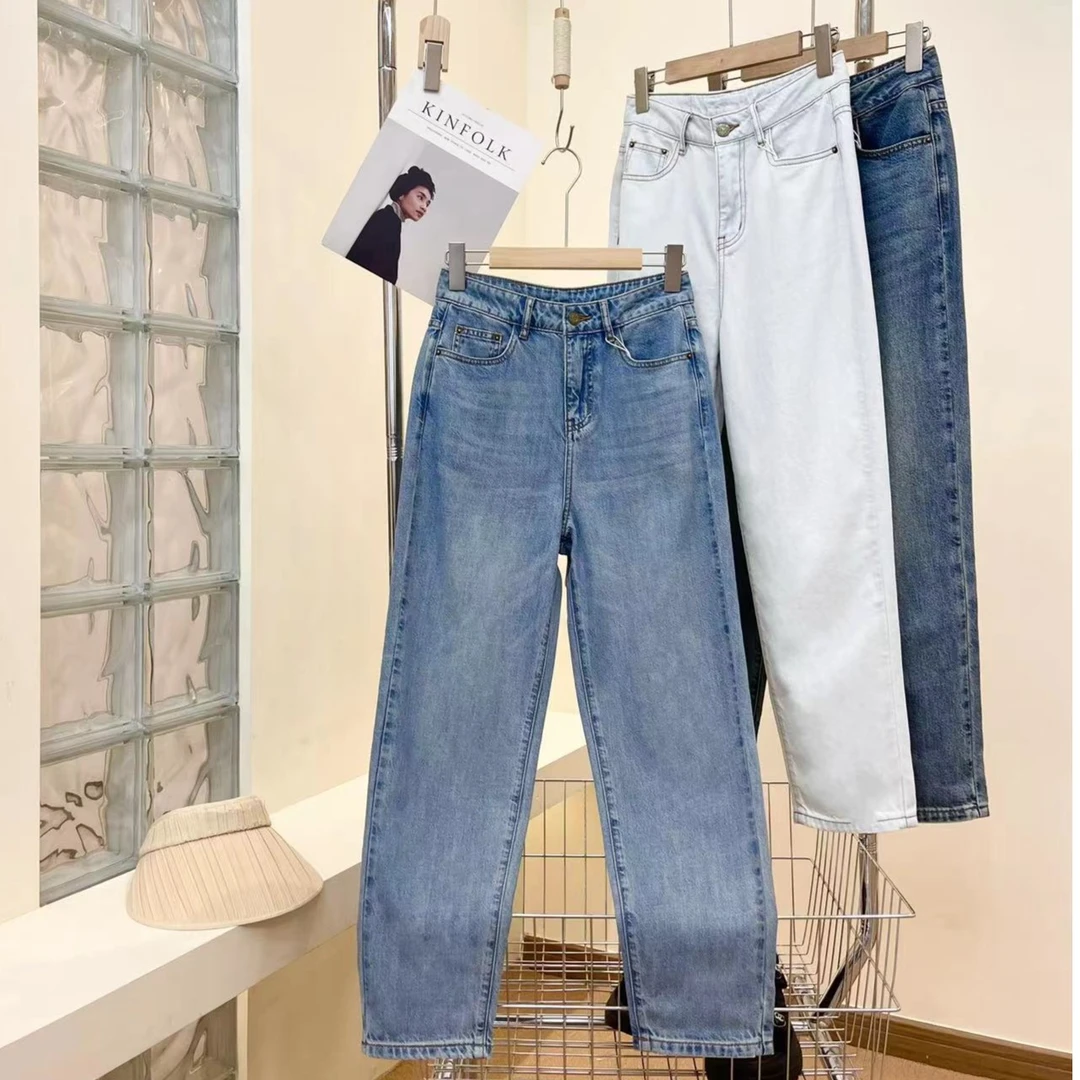 【海涛大叔】巨显瘦汉麻神仙天丝萝卜牛仔九分裤 GJ733