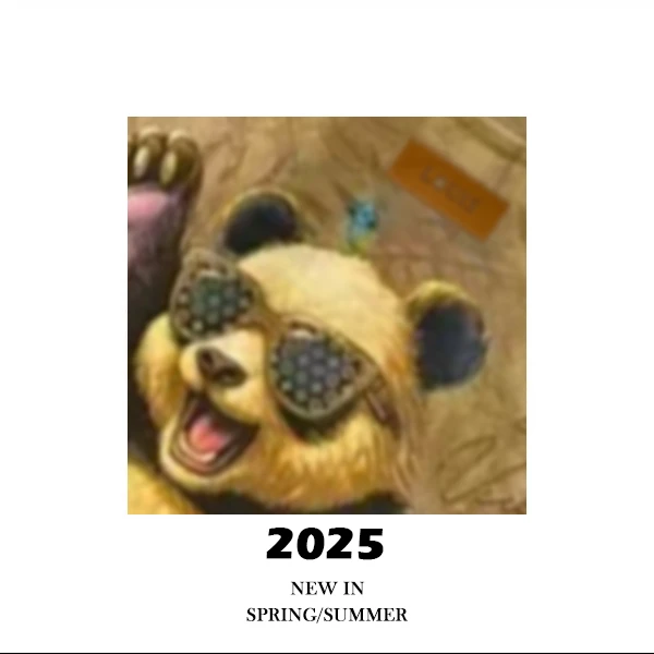 LOUIS-第五大道【PANDA】滑板老花熊刺绣SS01  轻奢时尚设计感短袖