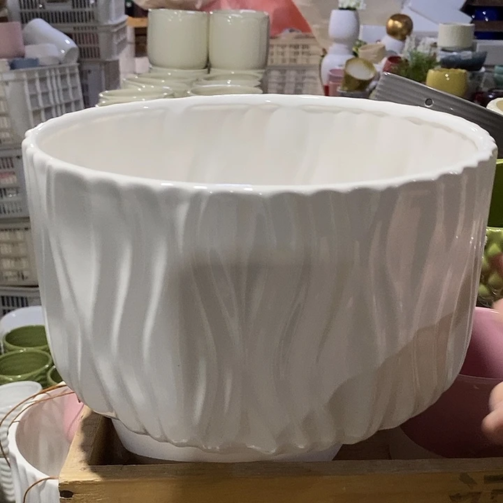 摆件陶陶盆有孔 瑕疵介意勿拍