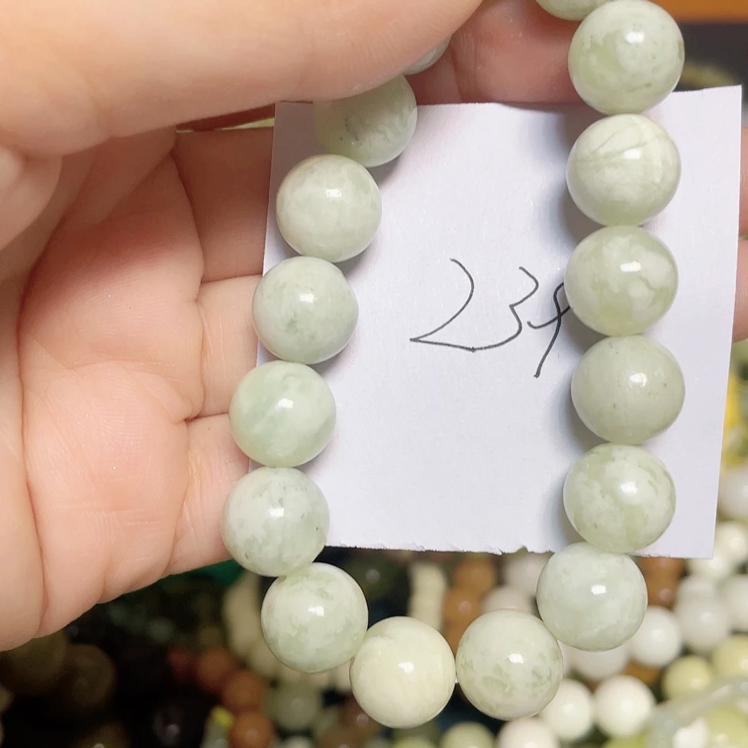 未镶嵌蛇纹石玉手链