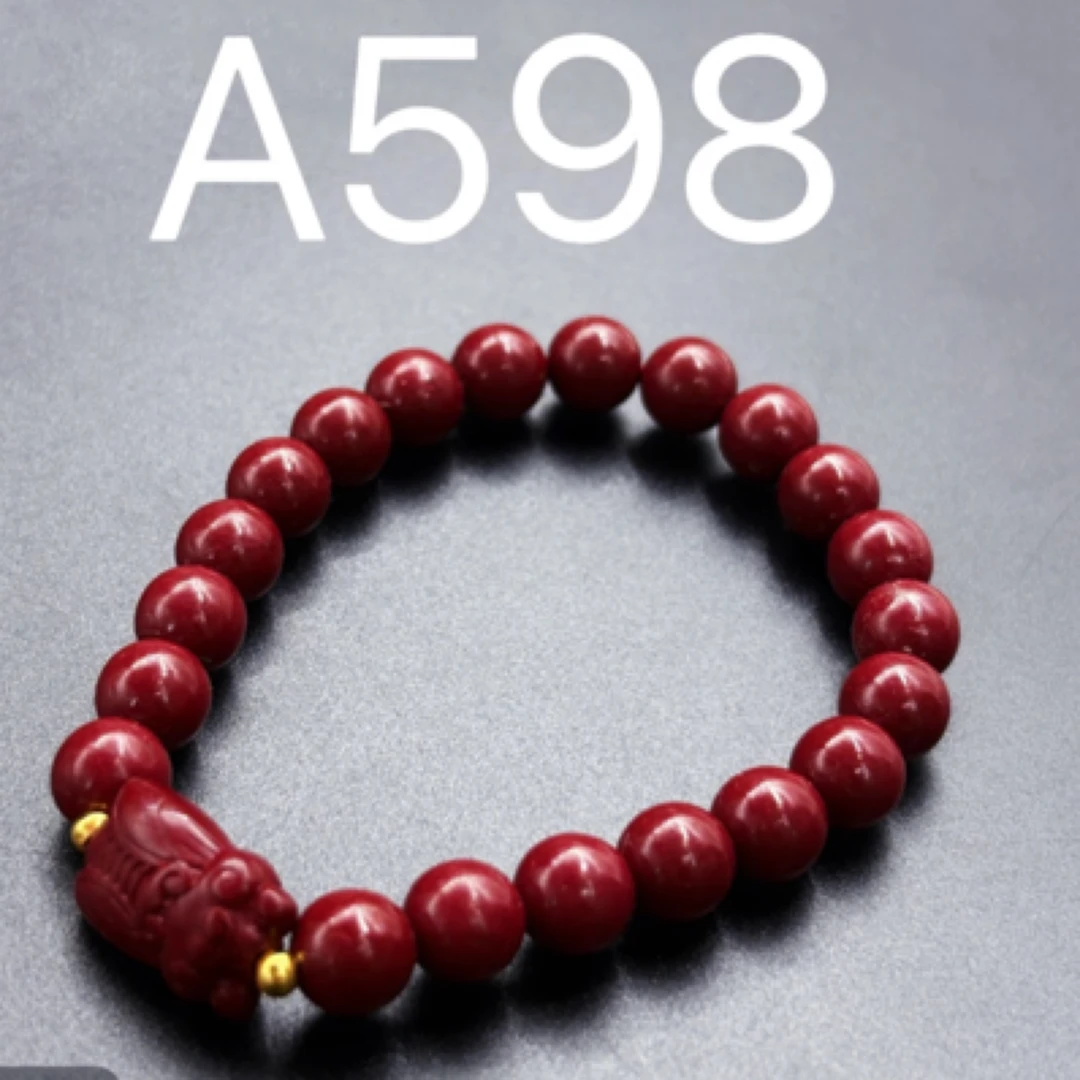 铜合金合成锆石手链 A598手串手链女款手工气质轻奢时尚单圈红色