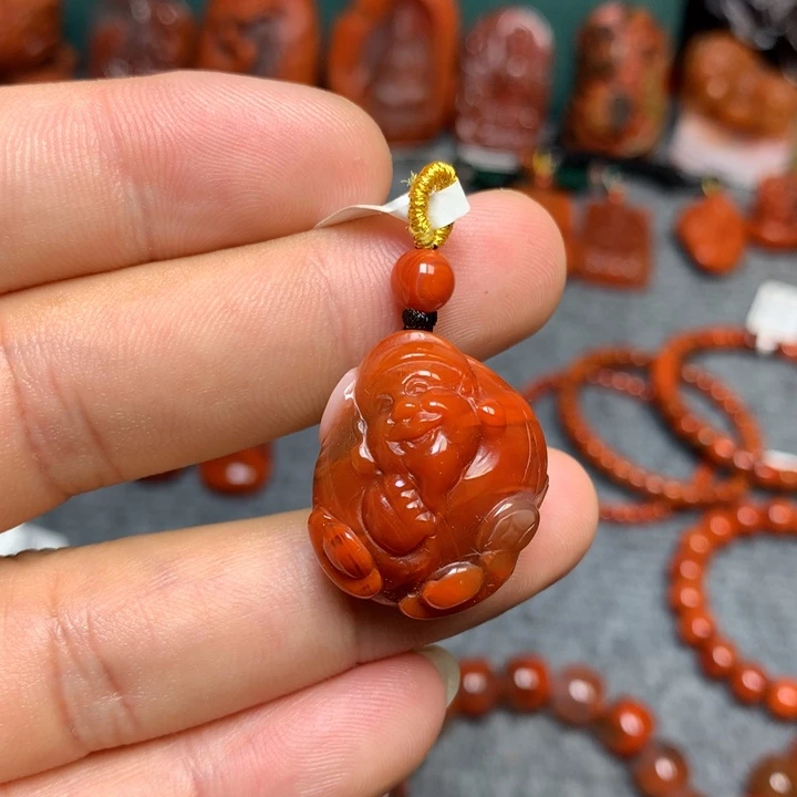 吊坠(不含链)未镶嵌南红玛瑙