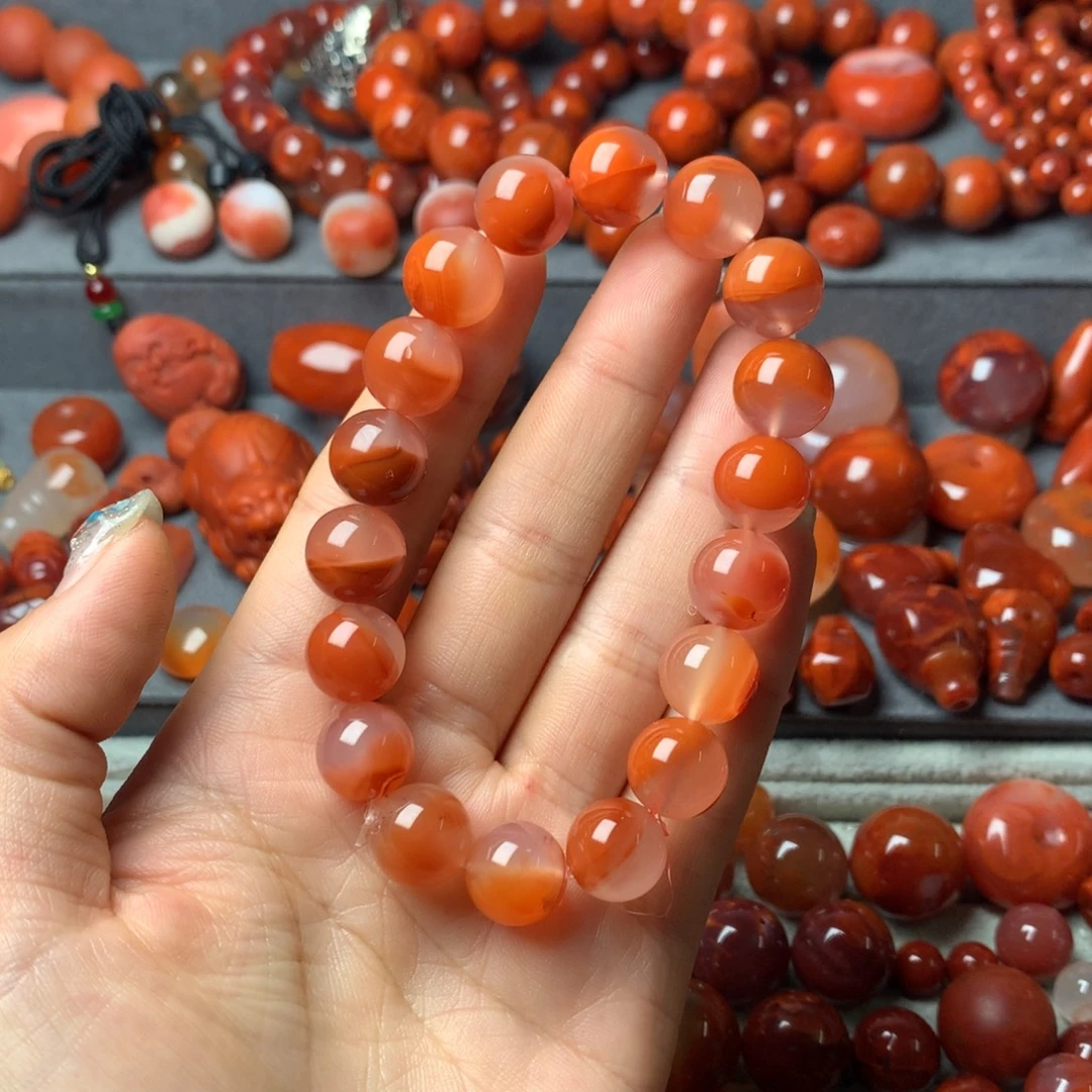 南红玛瑙未镶嵌配饰11.5mm