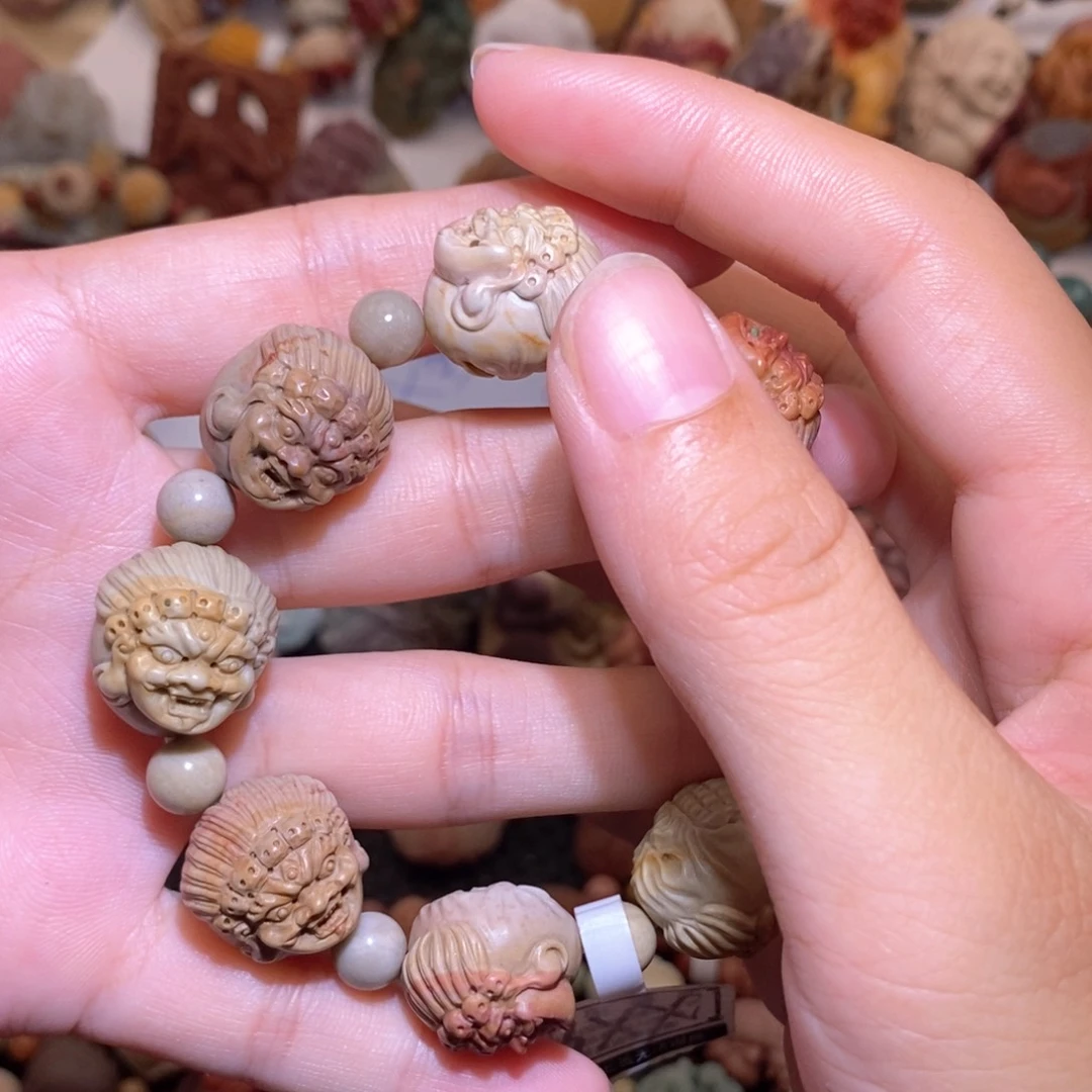 石英质玉（阿拉善玉）手串未镶嵌