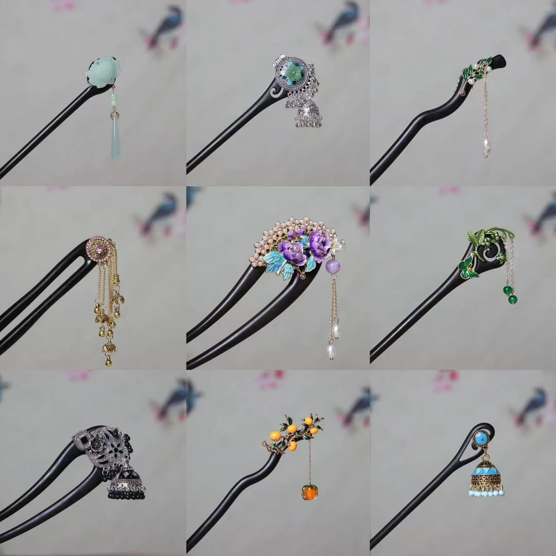 洛《看号下单》5月27日 1百搭头饰简约古风旗袍发簪