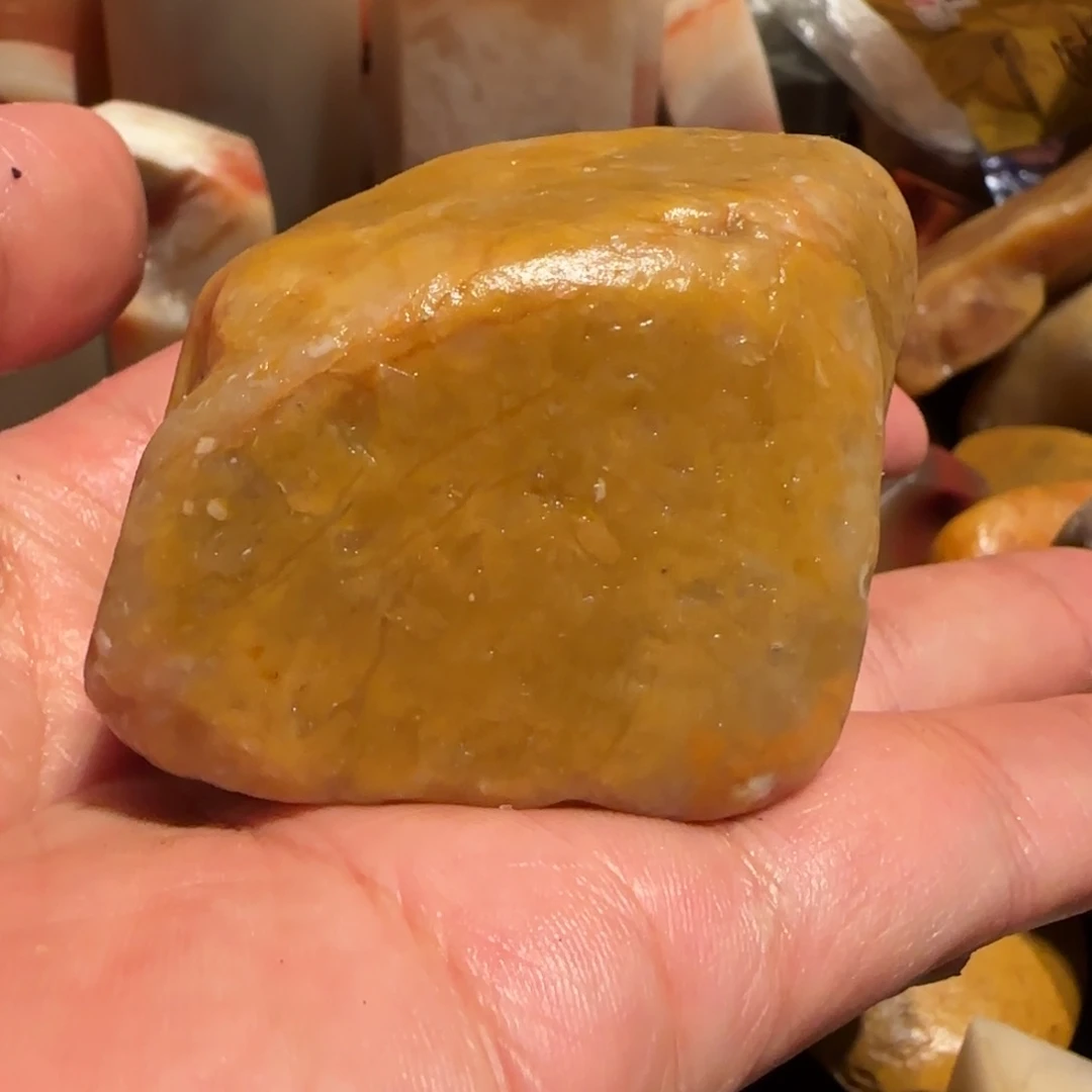 老挝石田黄原石，