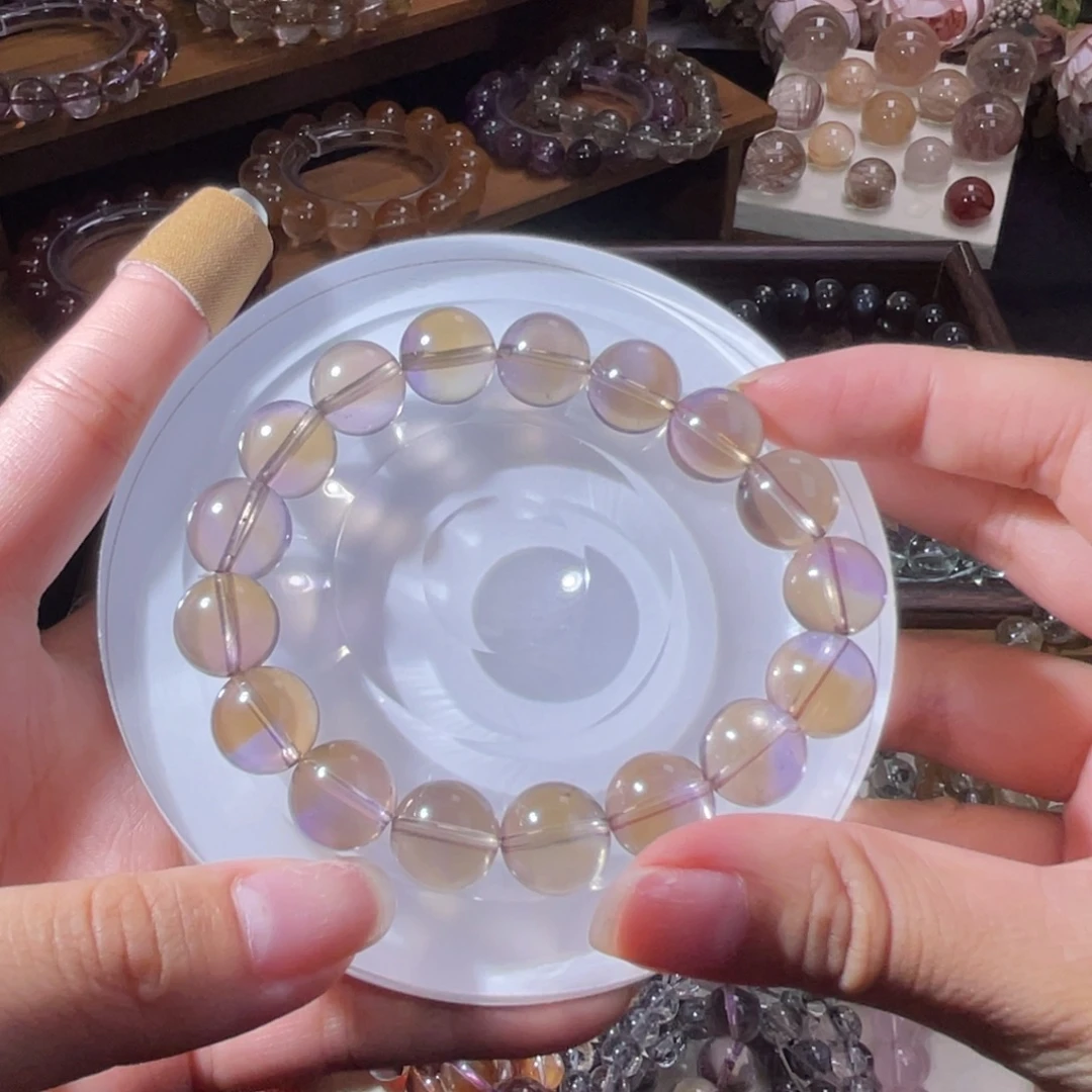 手串未镶嵌水晶紫黄晶