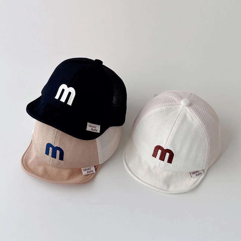 宝宝帽子夏季网眼薄款鸭舌帽男女宝太阳帽潮流韩版帅气儿童棒球帽