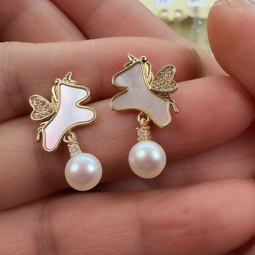 未镶嵌耳饰淡水珍珠