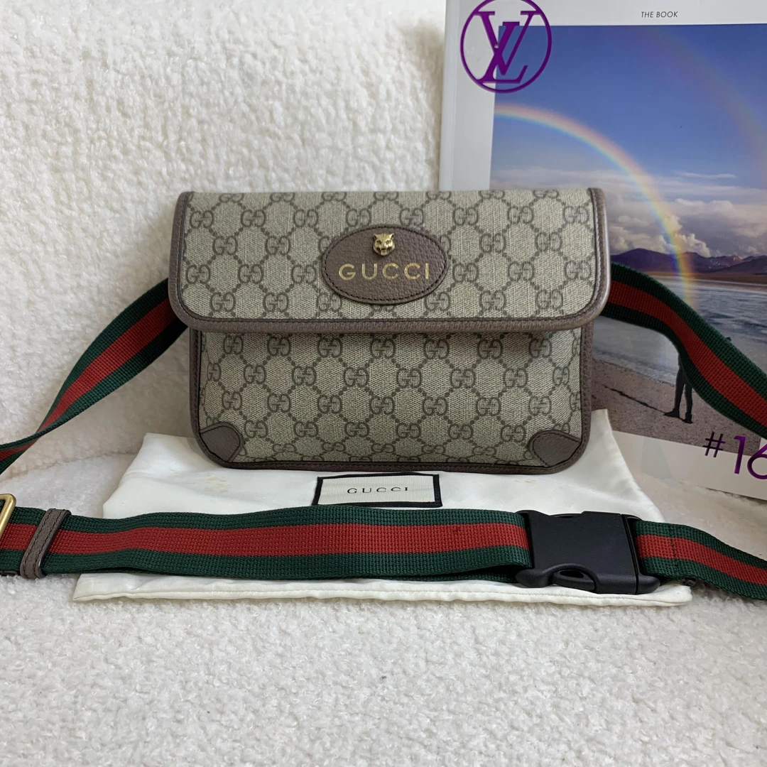 99新 GUCCI/古驰 壹臻/老花腰包 98824661