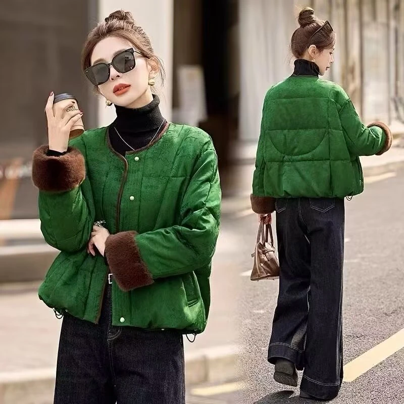 【时尚减龄棉衣】时尚百搭加棉加厚棉服上衣外套女