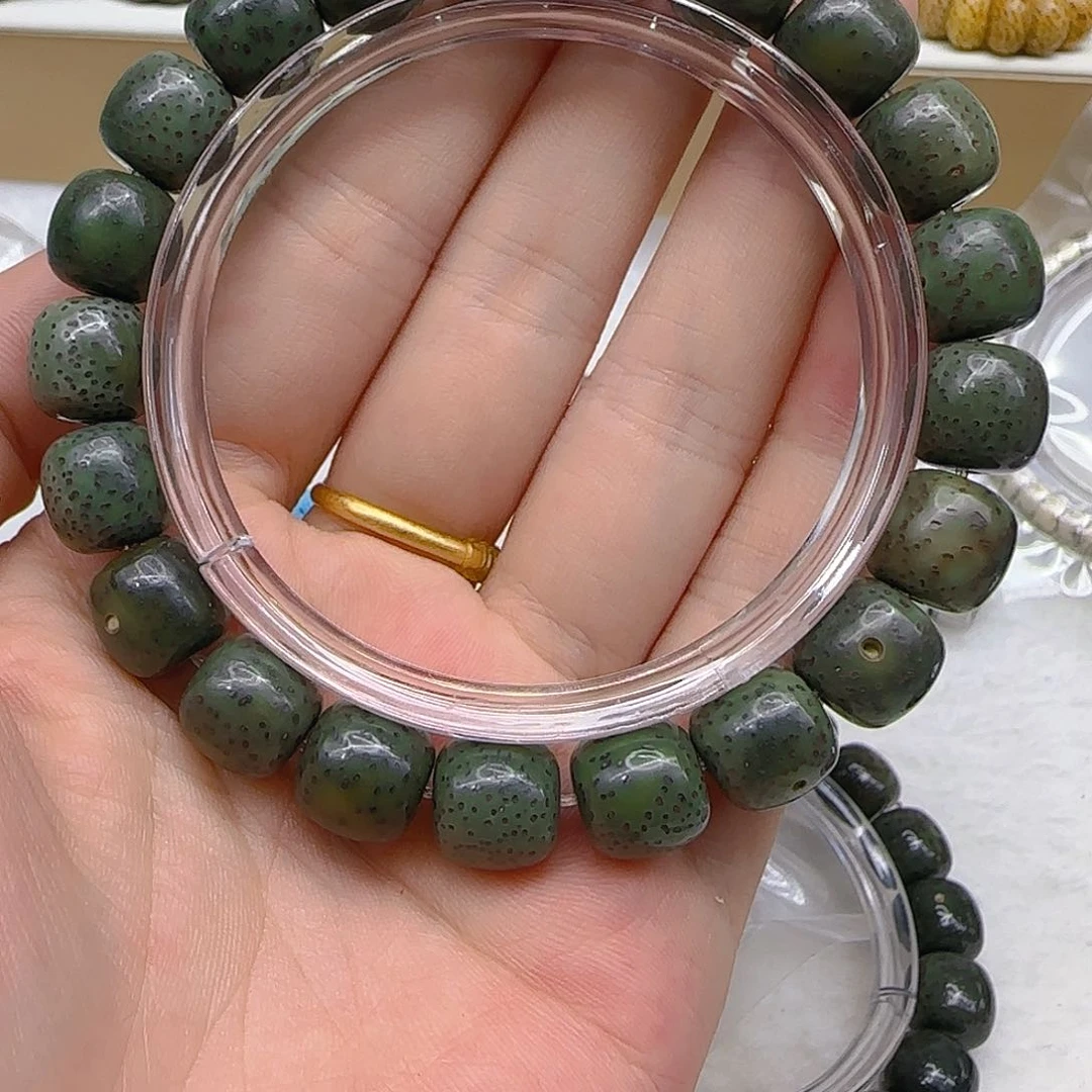 星月菩提手串215高端绿星月菩提1.1桶单圈