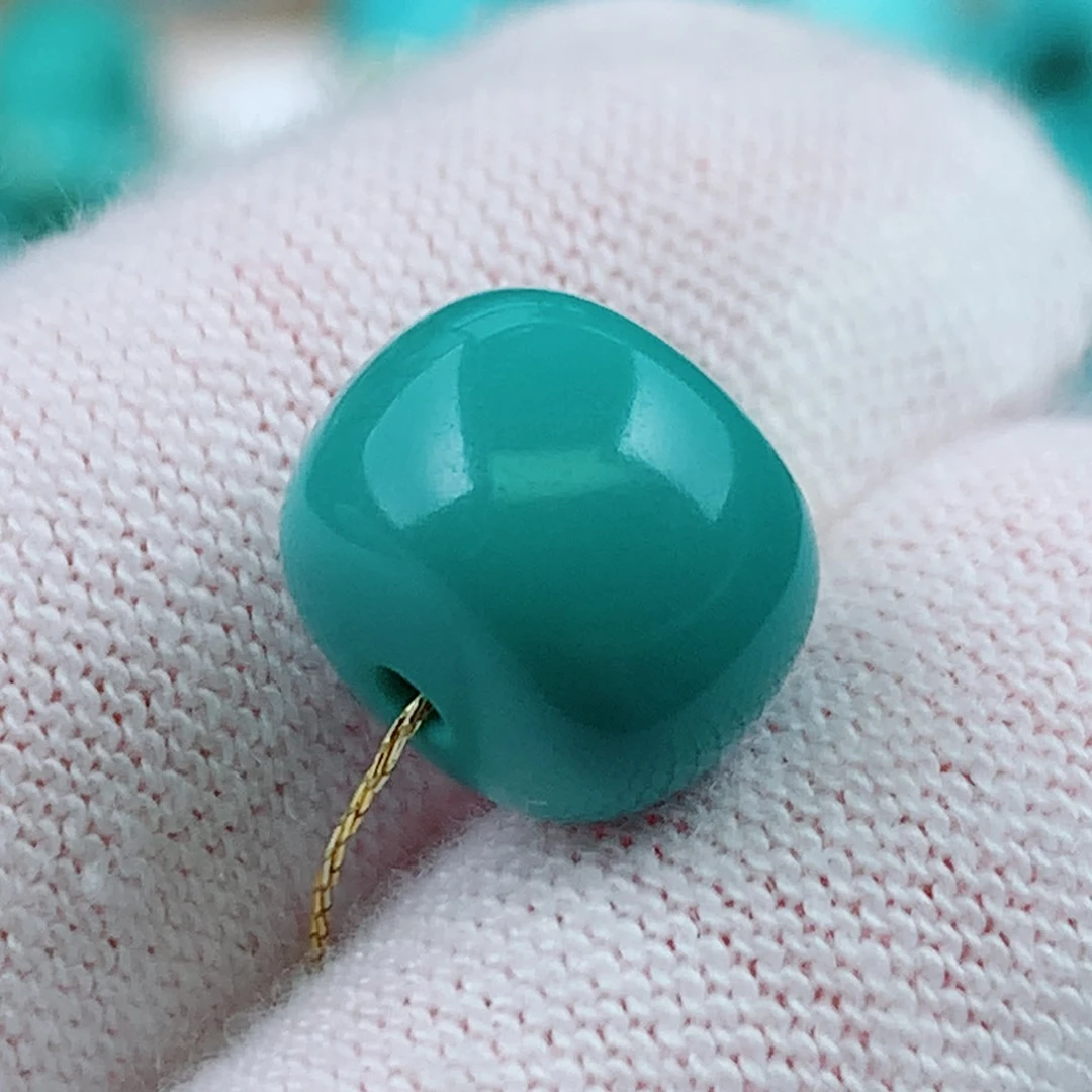 未镶嵌绿松石珠宝奇石10mm