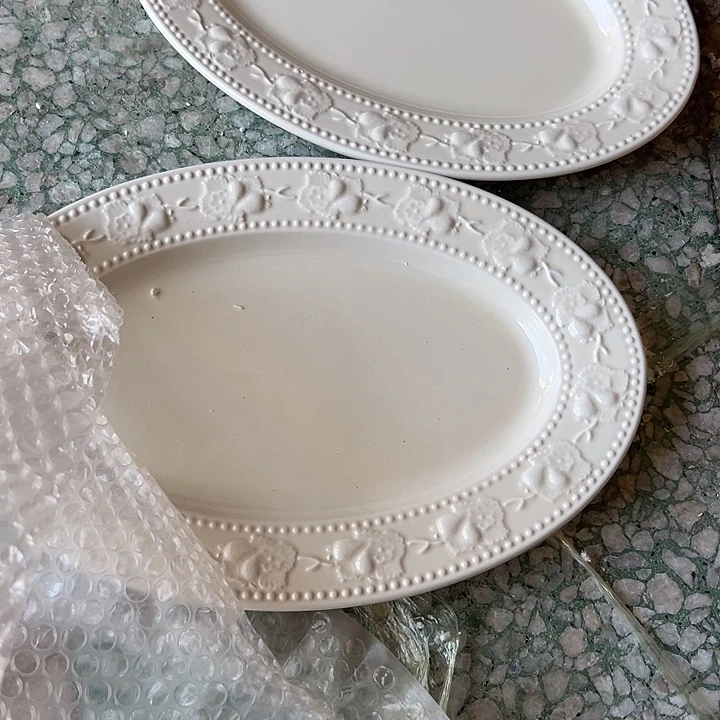 瓷片默认瑕疵商品2个白鱼