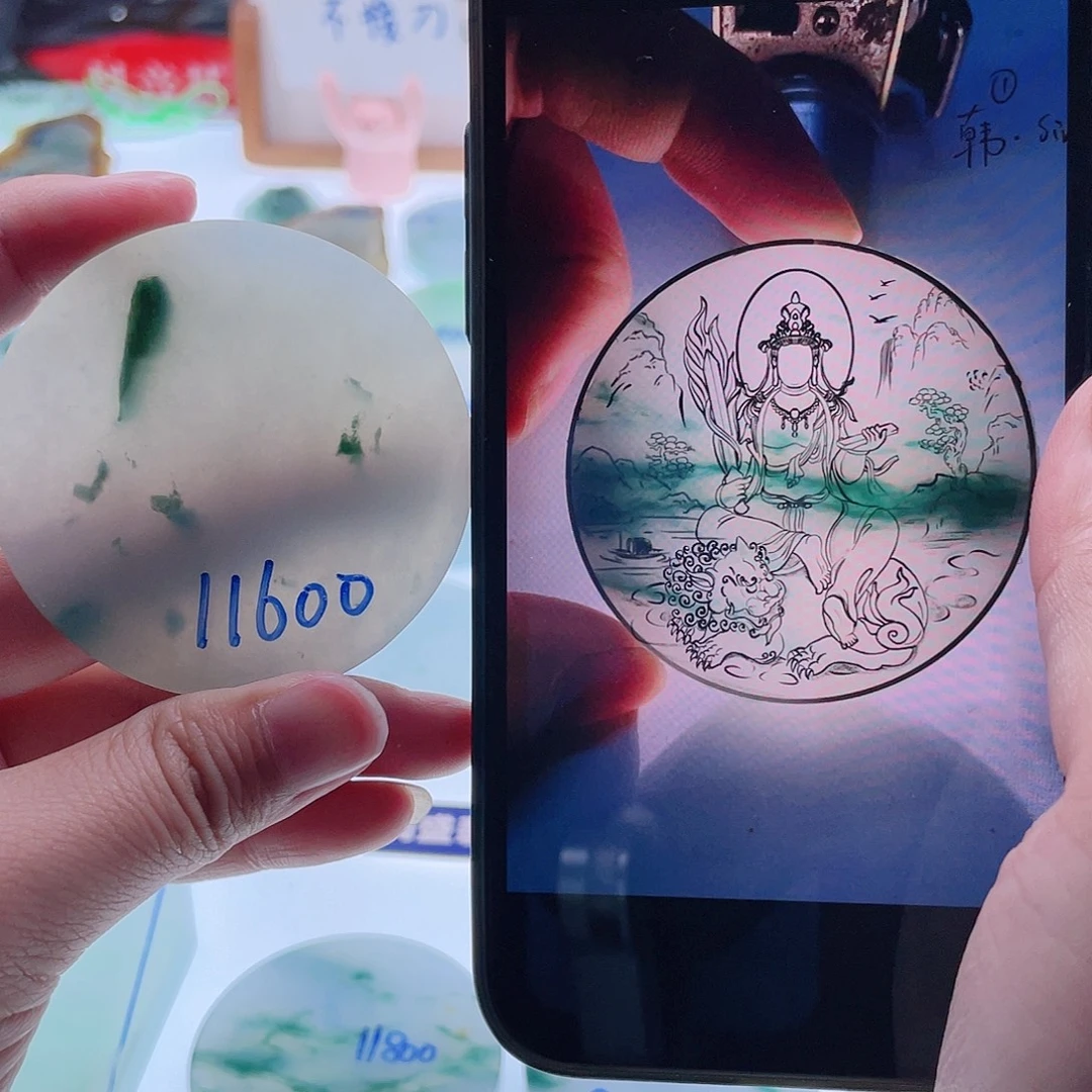 定制翡翠未镶嵌天然翡翠包工