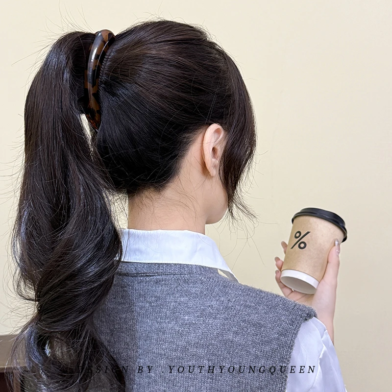大号香蕉夹竖夹后脑勺发量多气质盘发马尾夹2025新款时尚百搭发卡