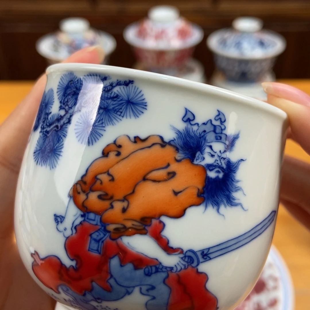 手绘现代茶具非古董