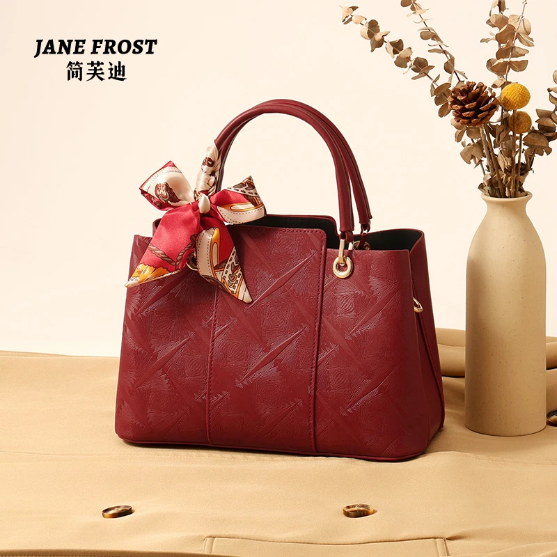 【简芙迪】婚包妈妈结婚红色包包2025新款新娘包手提斜挎女包礼物