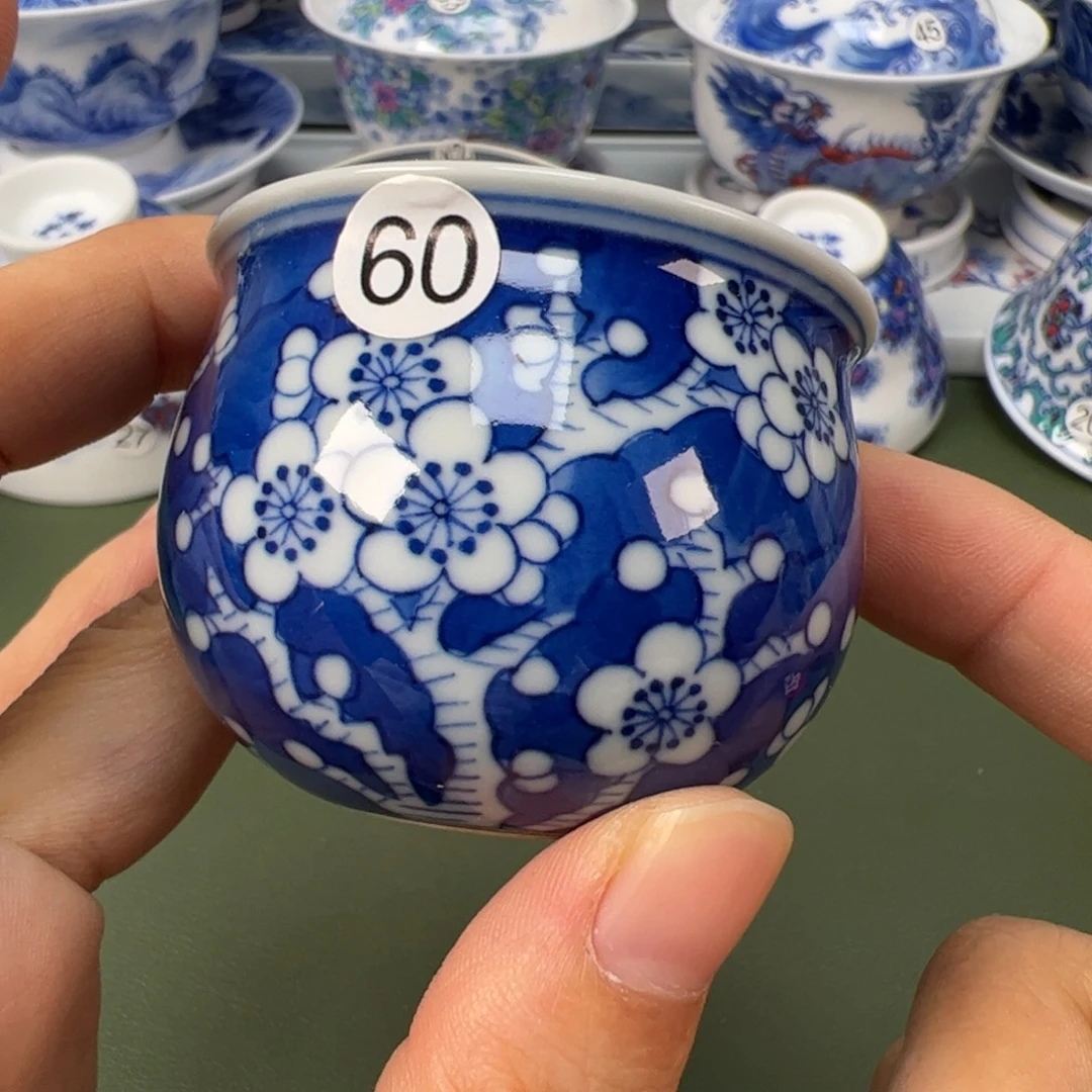 陶瓷景德镇纯手工纯手绘茶具木木60