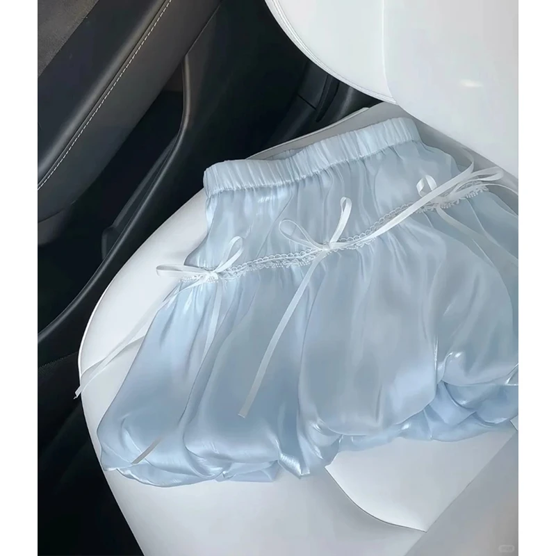 人鱼泪短款花苞裙绑带蝴蝶结半身裙A字裙夏季甜美仙女蓬蓬蛋糕裙