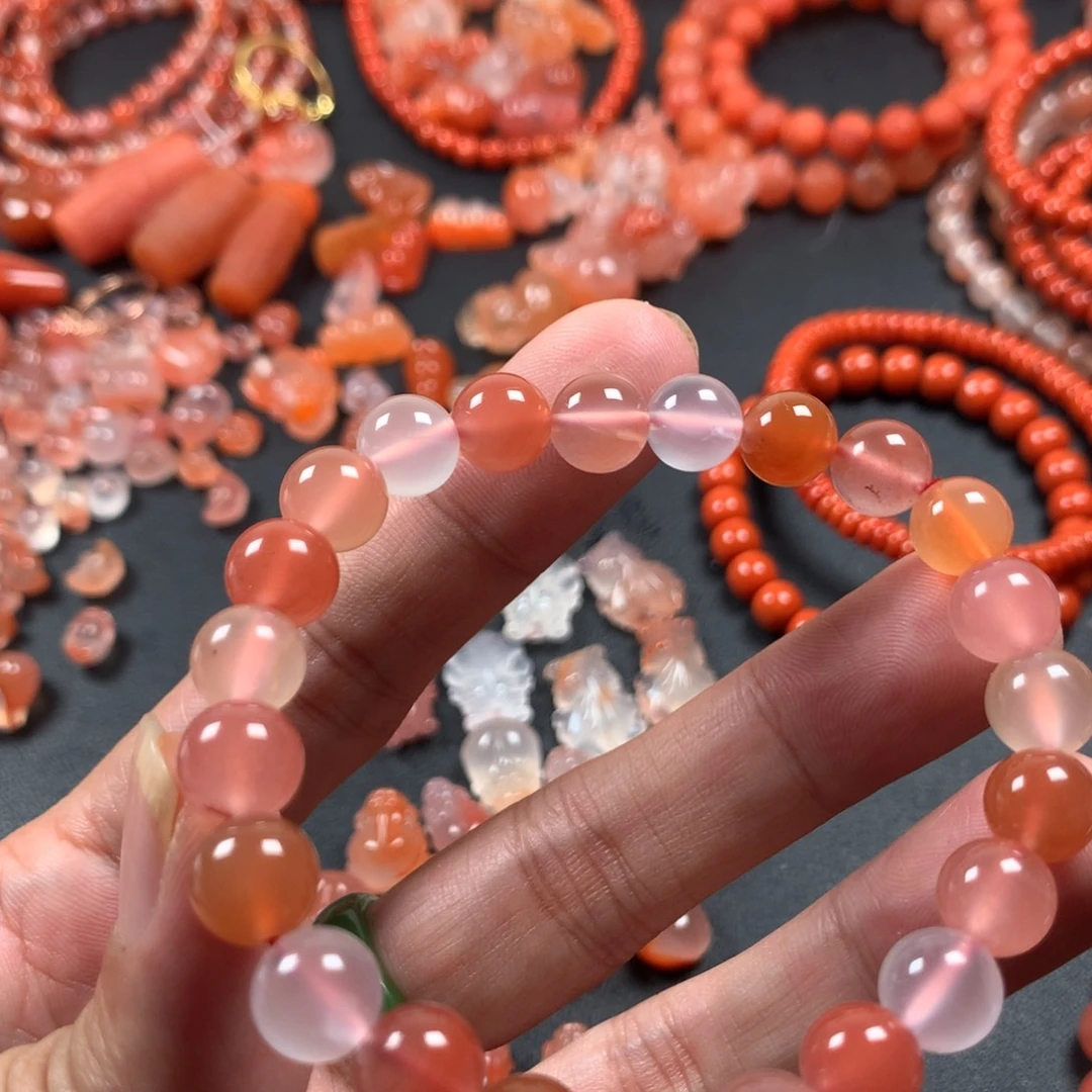 南红玛瑙未镶嵌颈饰