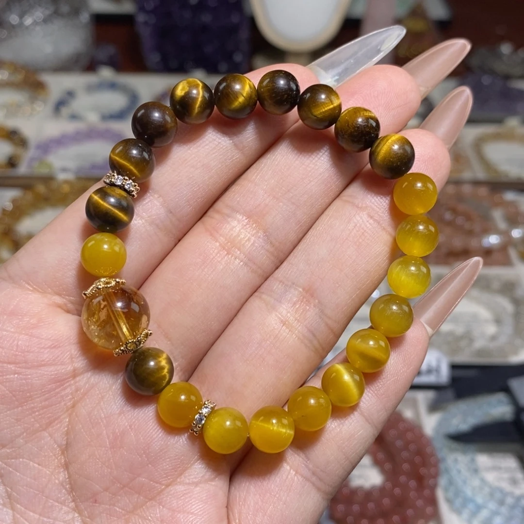 水晶手串未镶嵌虎眼