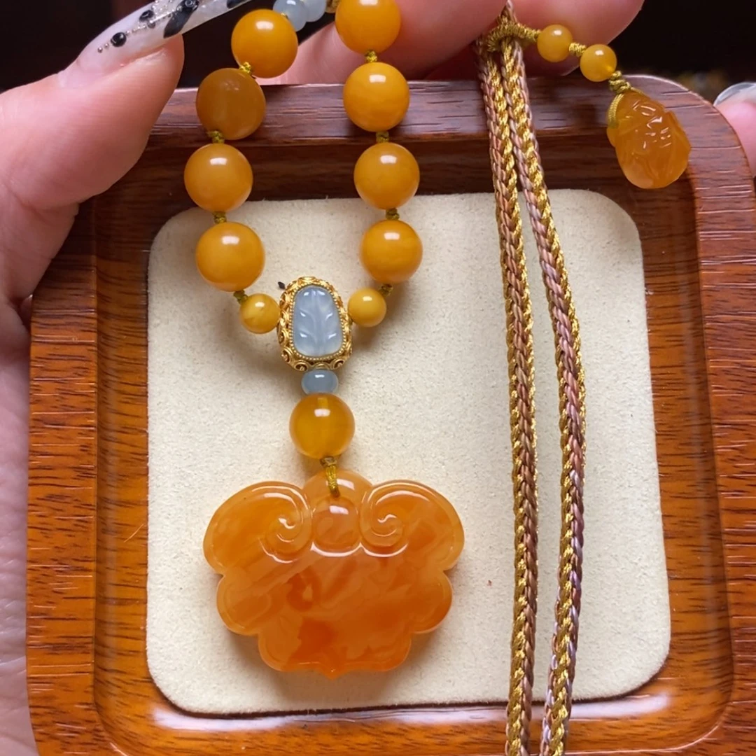 【闪购商品】蜜蜡颈饰未镶嵌项链