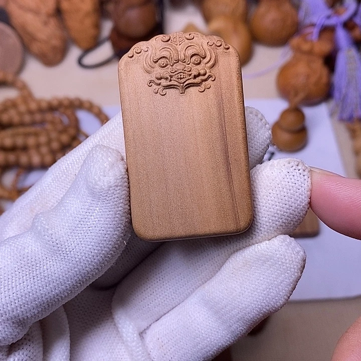 手串/手链檀香木老山檀香雕刻貔貅吊坠