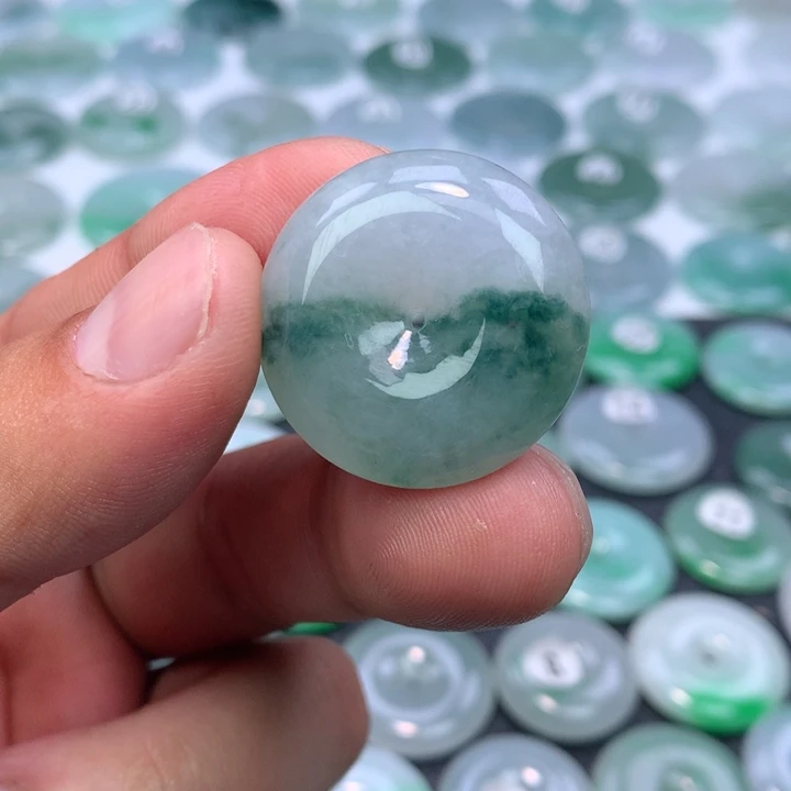 颈饰未镶嵌翡翠缅甸天然A货翡翠28.5-9.2