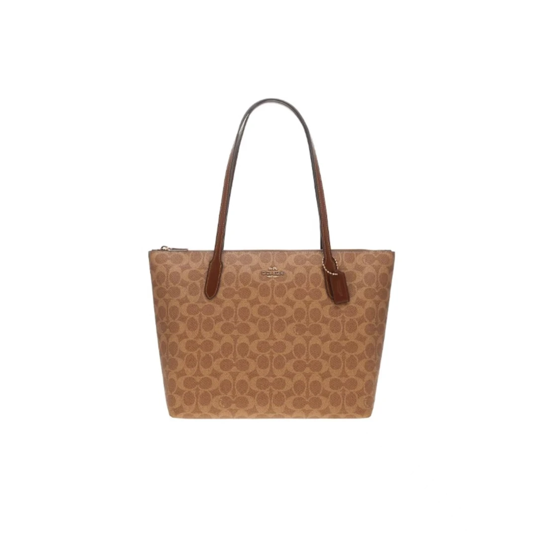 COACH蔻驰 CBT20 IMXHE ZIP TOTE 美拉德色拉链托特包 29*10*24