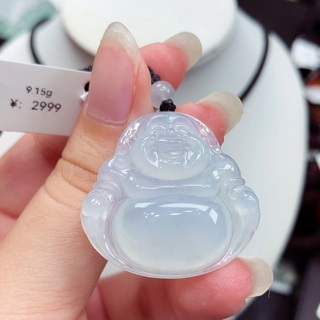 翡翠未镶嵌颈饰翡翠126，29.6/31.3/5.9