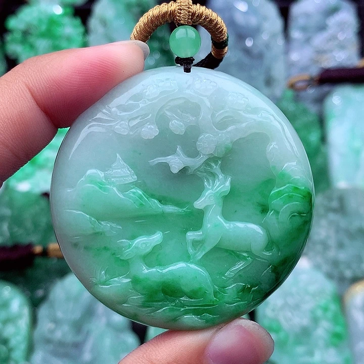 翡翠未镶嵌吊坠(不含链)