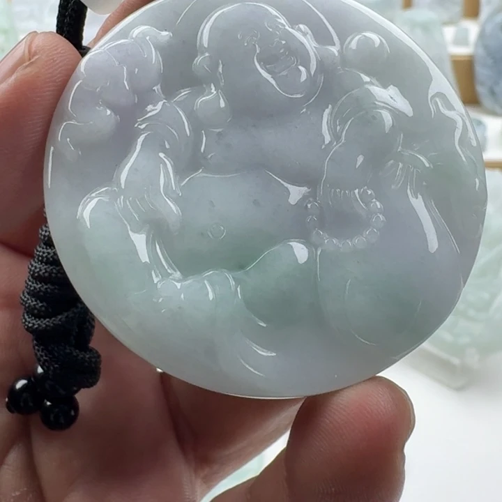 翡翠未镶嵌颈饰天然缅甸A货翡翠