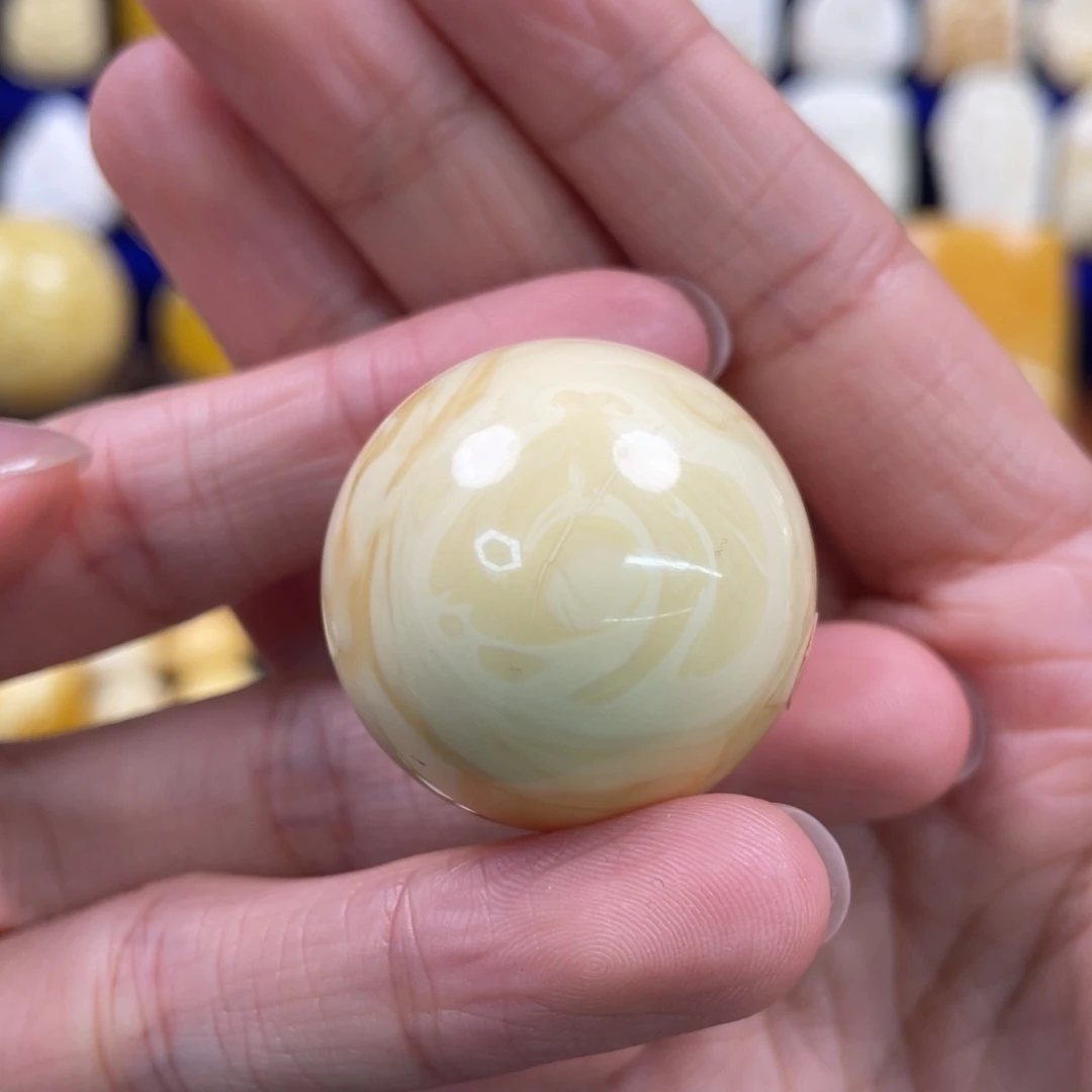 蜜蜡裸石未镶嵌琥珀蜜蜡珠子卡30.3mm