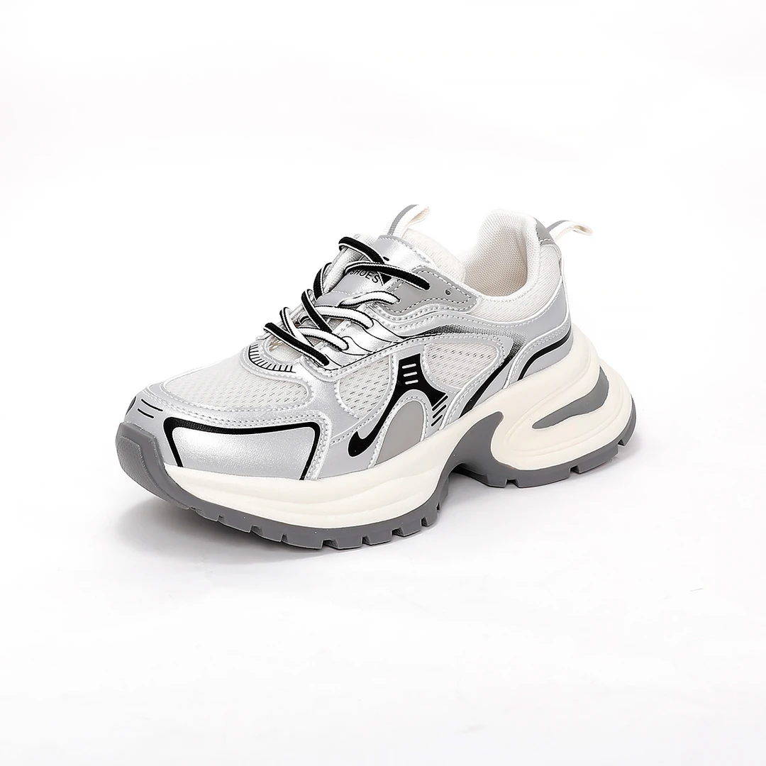 【杨杨粉丝专属】夏季厚底老爹鞋网面百搭小个子增高运动鞋1610-7