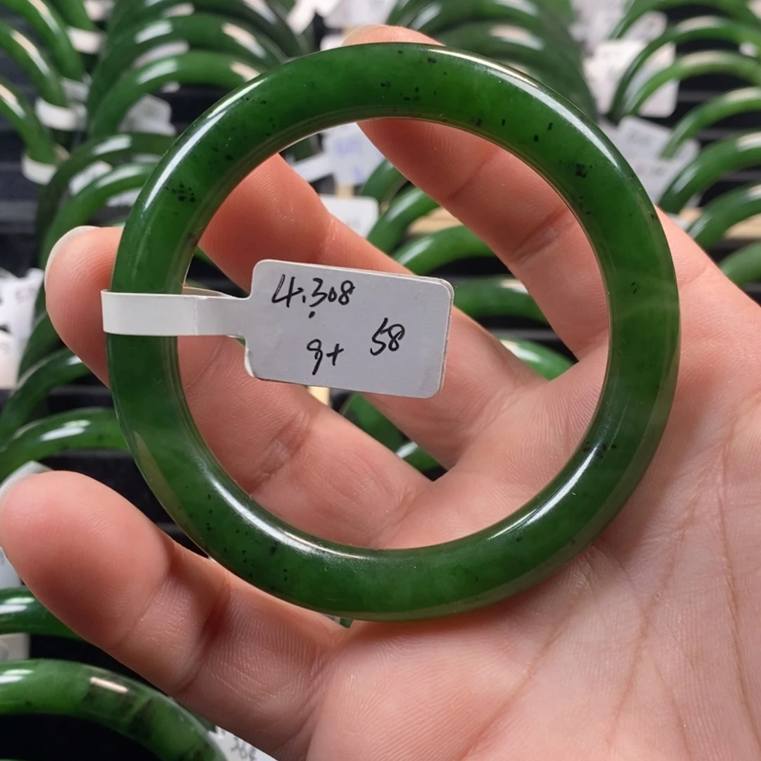 和田玉（碧玉）未镶嵌手镯58