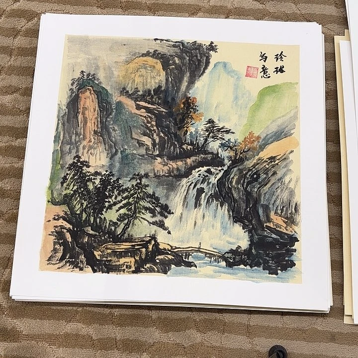 国画蓝*@花鸟等多种鸟类和50.50