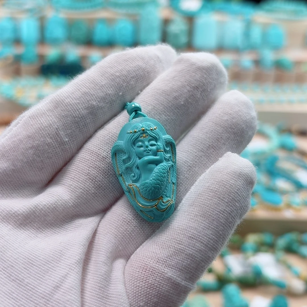 绿松石未镶嵌珠宝奇石