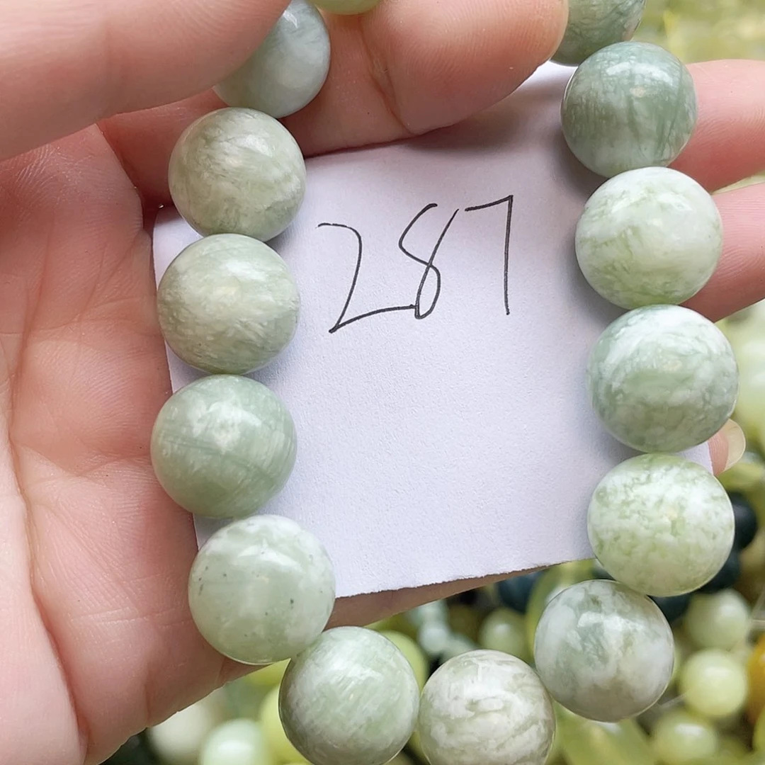 未镶嵌蛇纹石玉手链