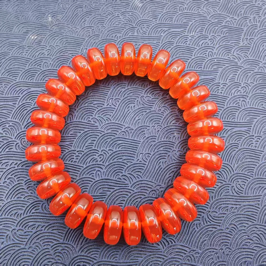 11号Z15鱼红色13mm算盘珠手串
