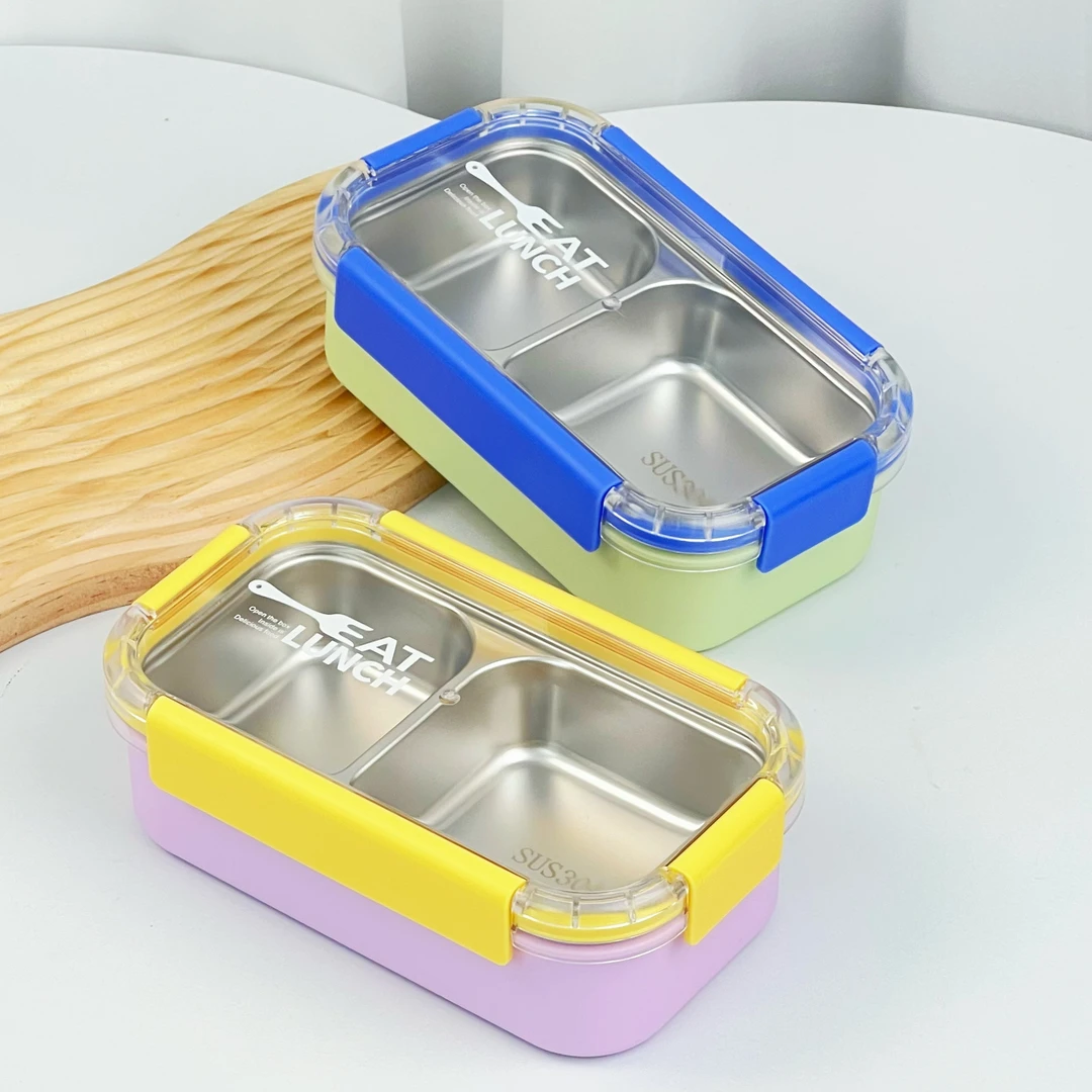 厨伯伯多巴胺保鲜饭盒304不锈钢学生上班族汤盒便当盒