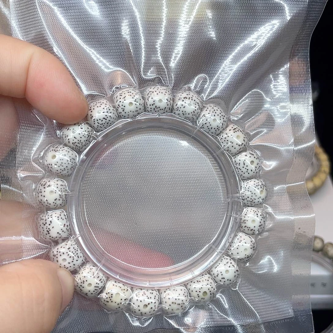 星月菩提手串11/10脱脂顺白月朗星稀单圈