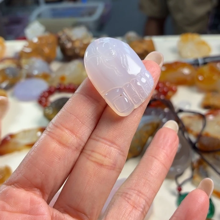 玛瑙/玉髓未镶嵌吊坠(不含链)