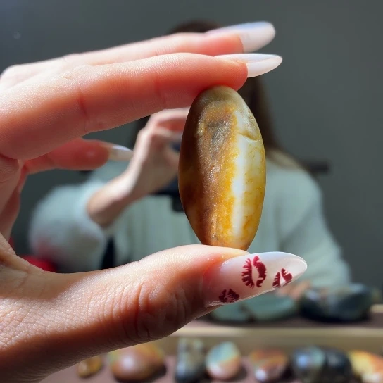 和田玉未镶嵌挂件22.4