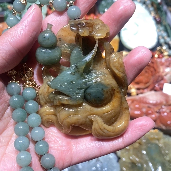 岫玉毛衣链未镶嵌