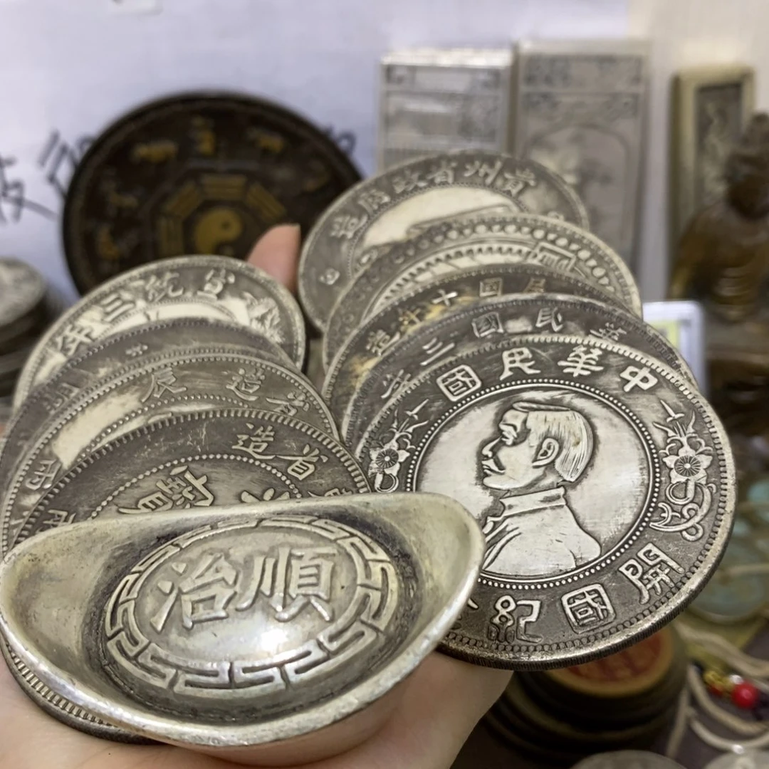 金属复古工艺品龙洋大头